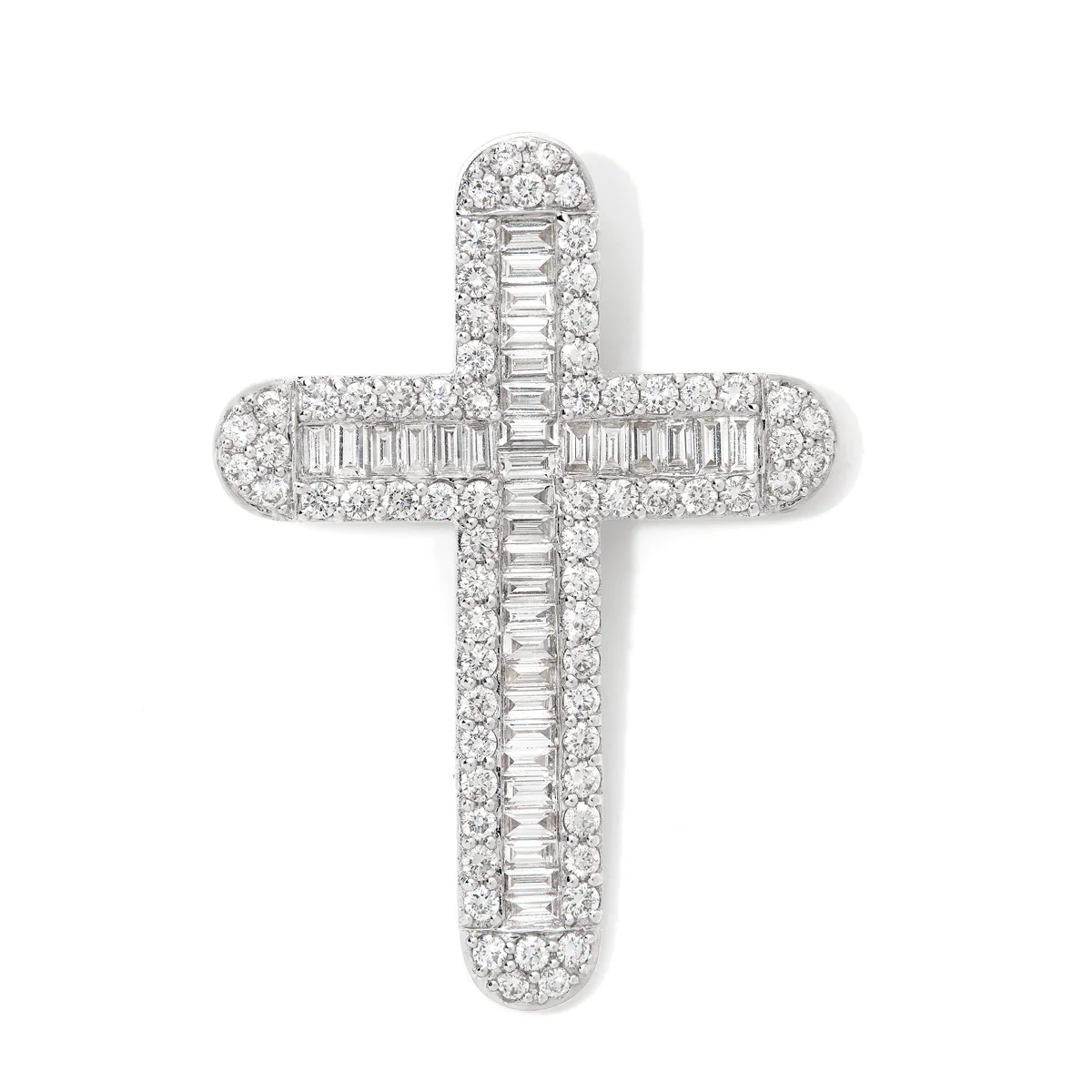 Baguette Diamond Cross - Image 4