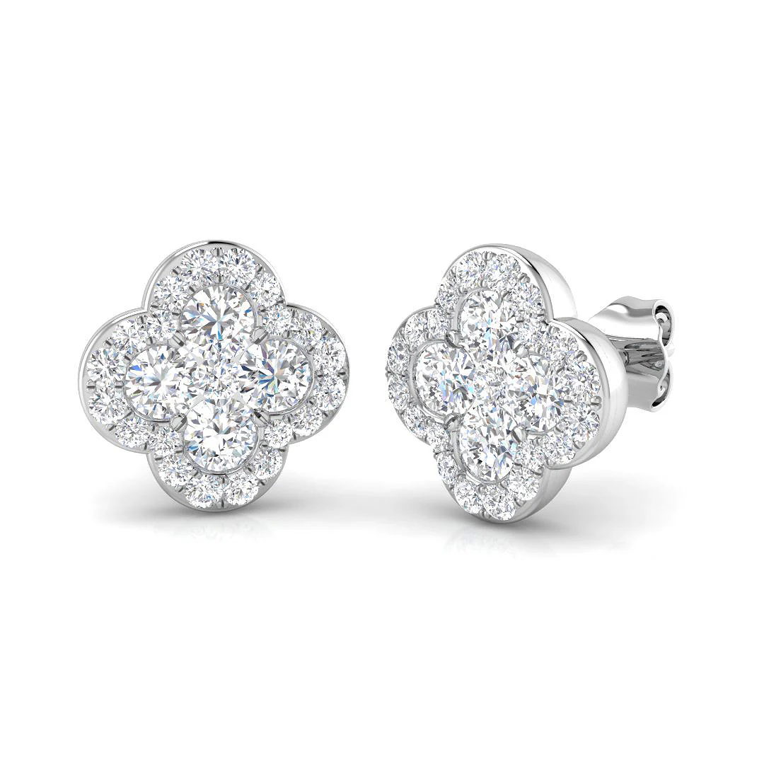 Blossom Diamond Studs - Image 3