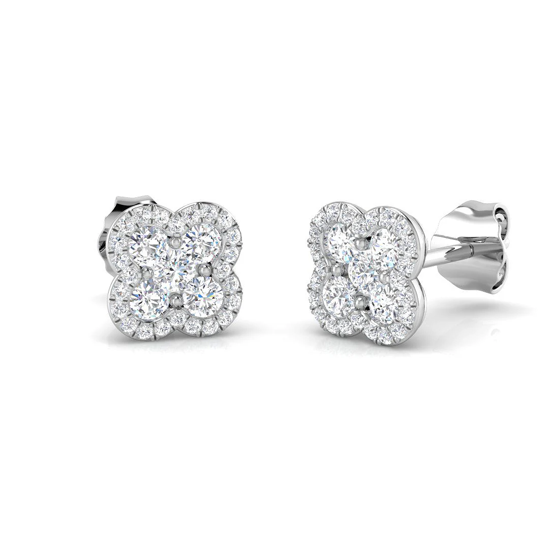 Blossom Diamond Studs - Image 4