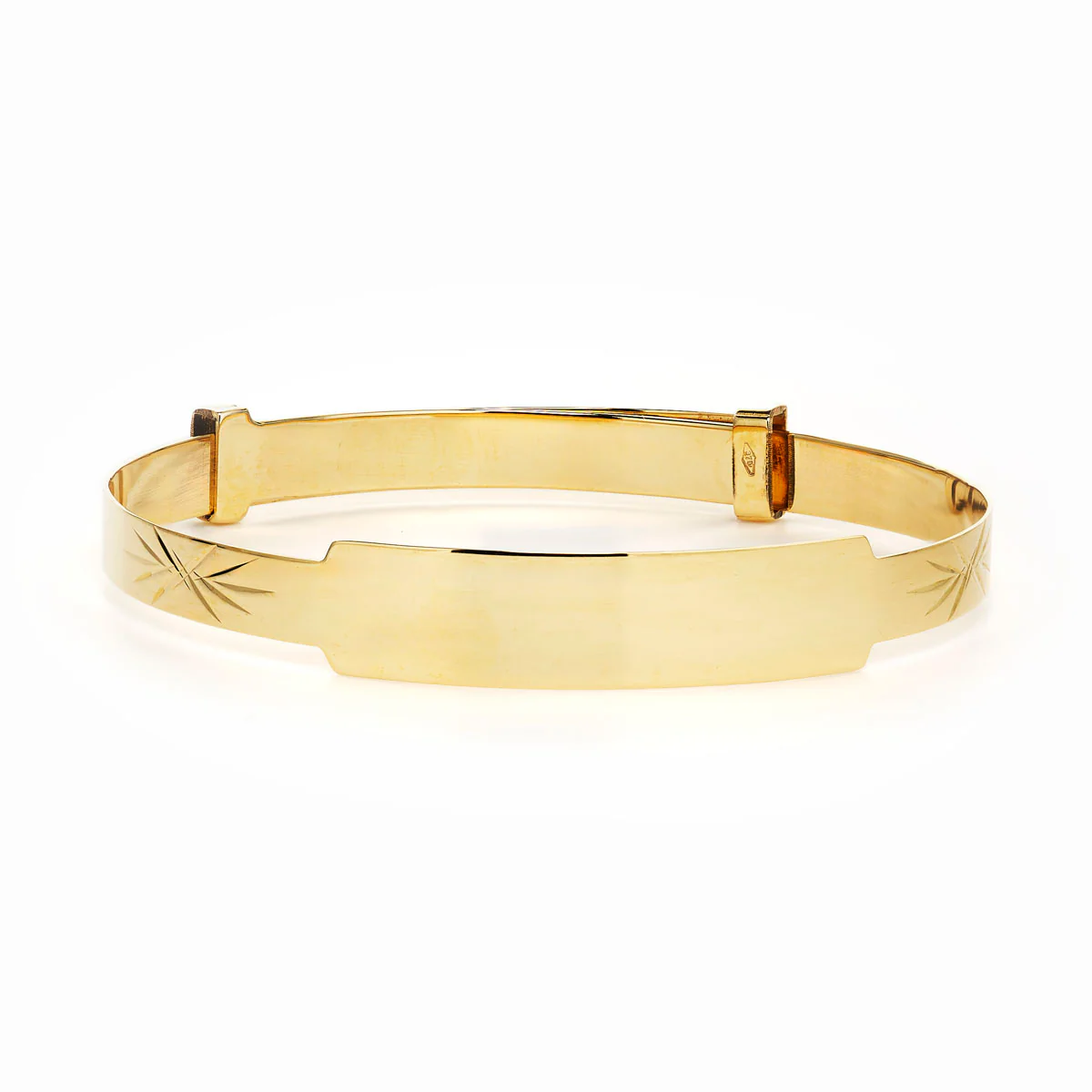Baby Cut & Carved Expandable & Engravable Bangle