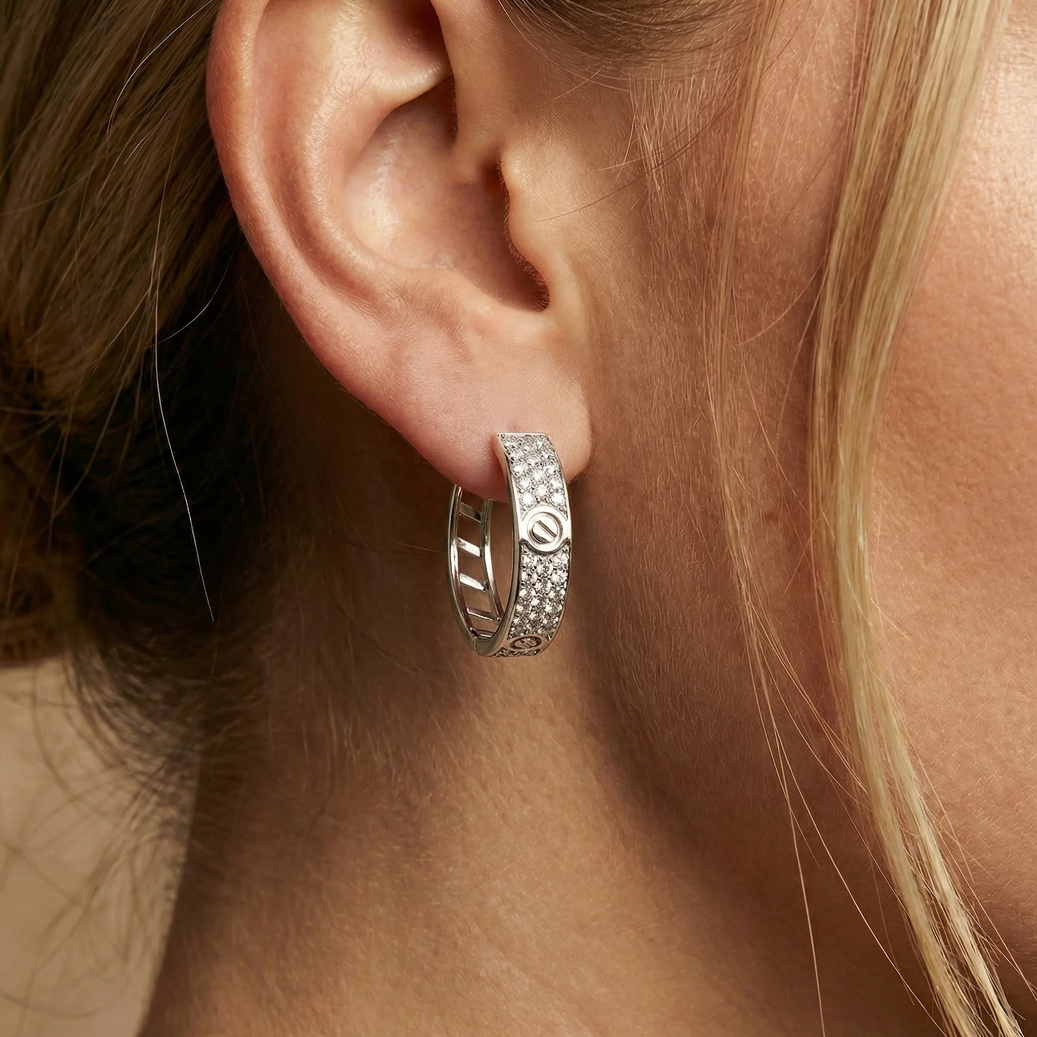 Gold Screw Hoops - Image 7