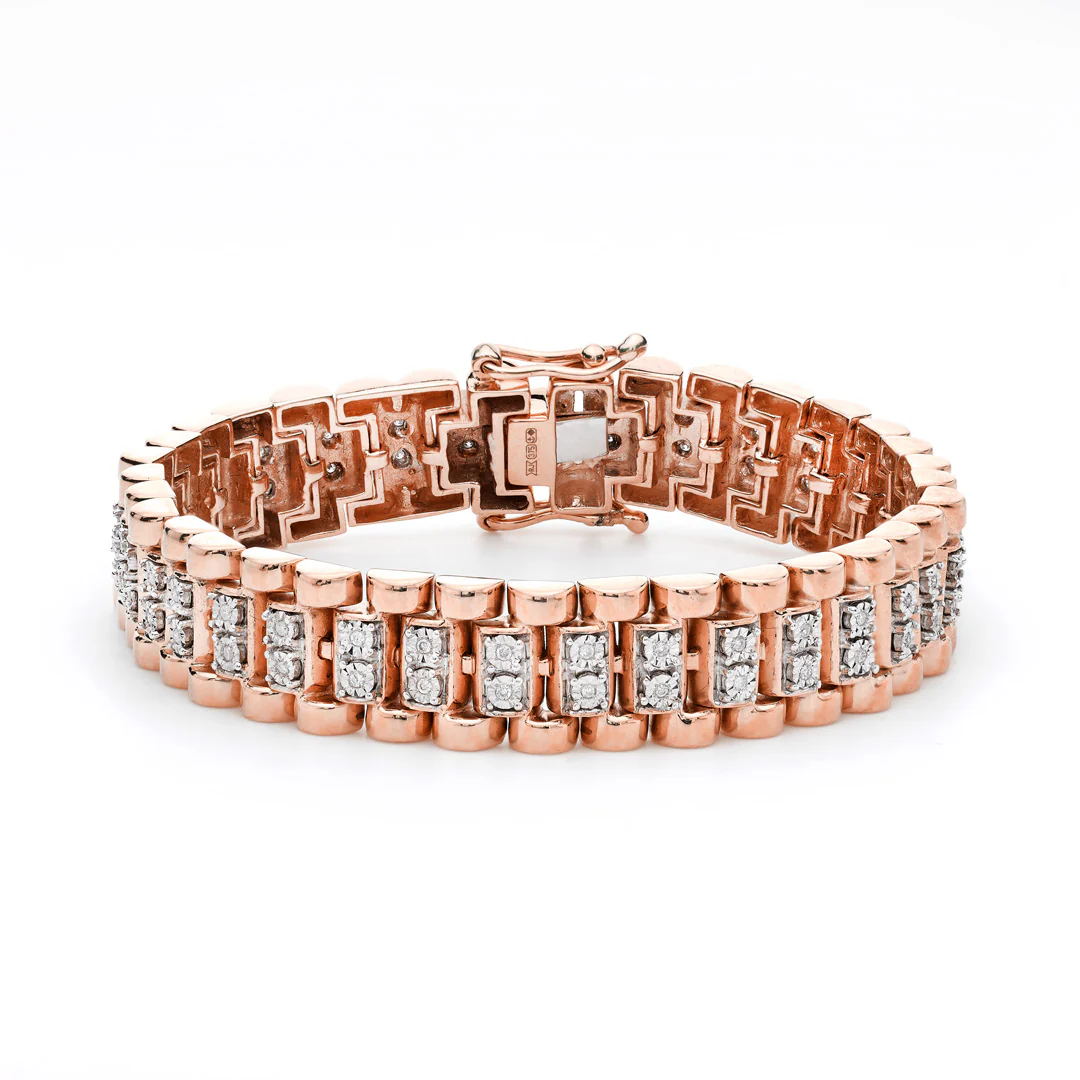 Kids Diamond Presidential Style Bracelet - Image 3