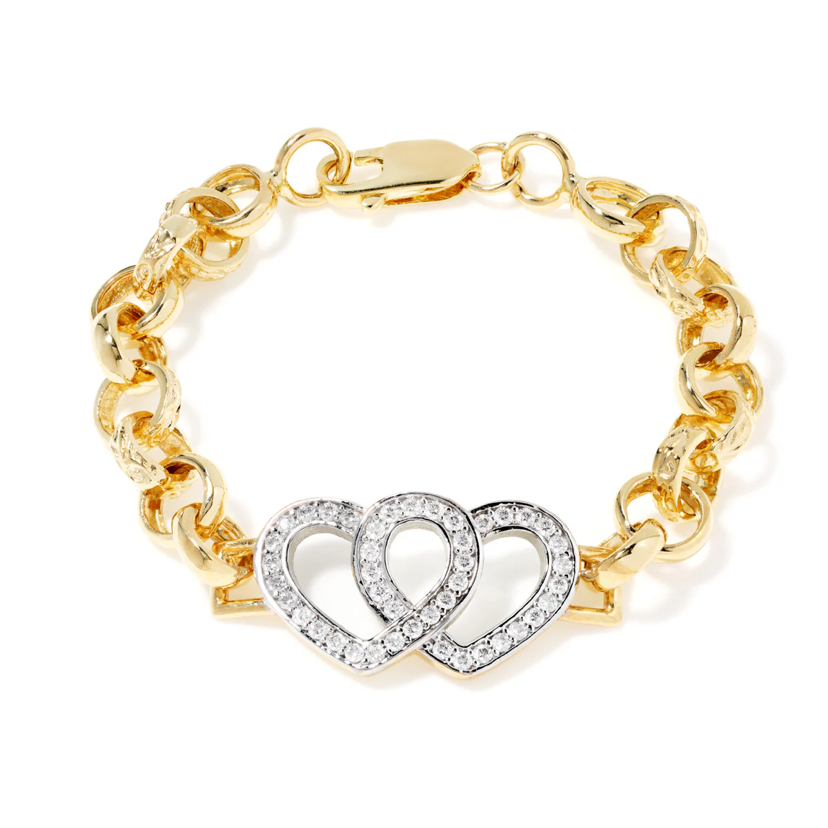 Baby & Kids Double Heart Belcher Bracelet