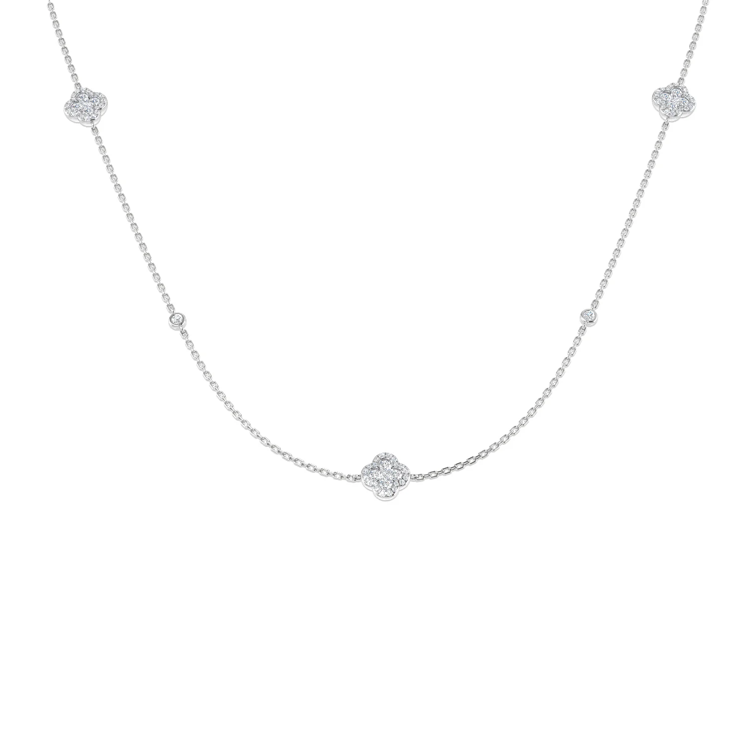 Double-Layered Clover Necklace - Image 2