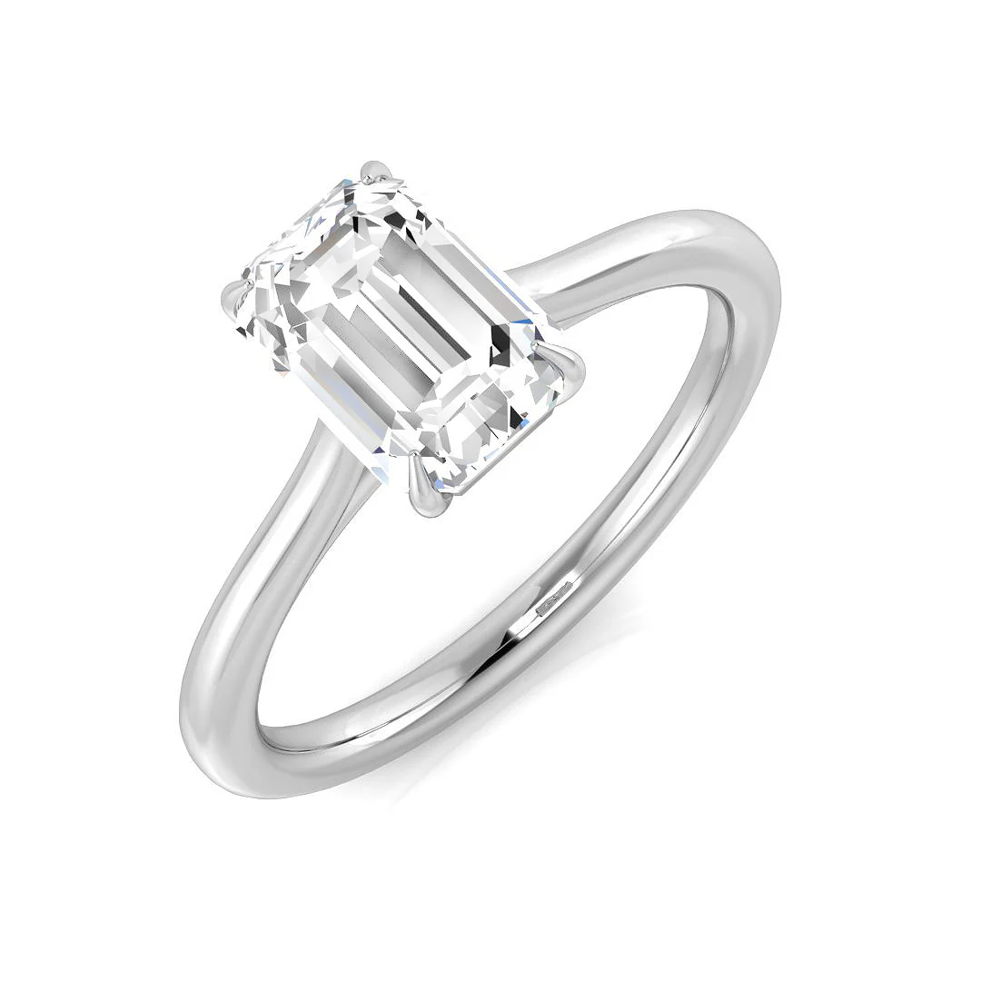 Emerald-Cut Diamond Ring