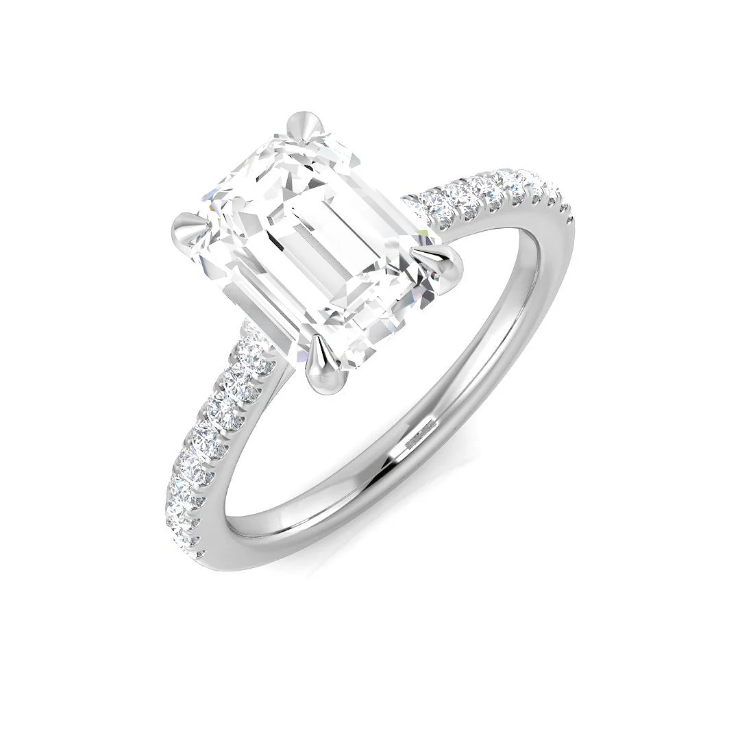 Emerald-Cut Engagement Ring