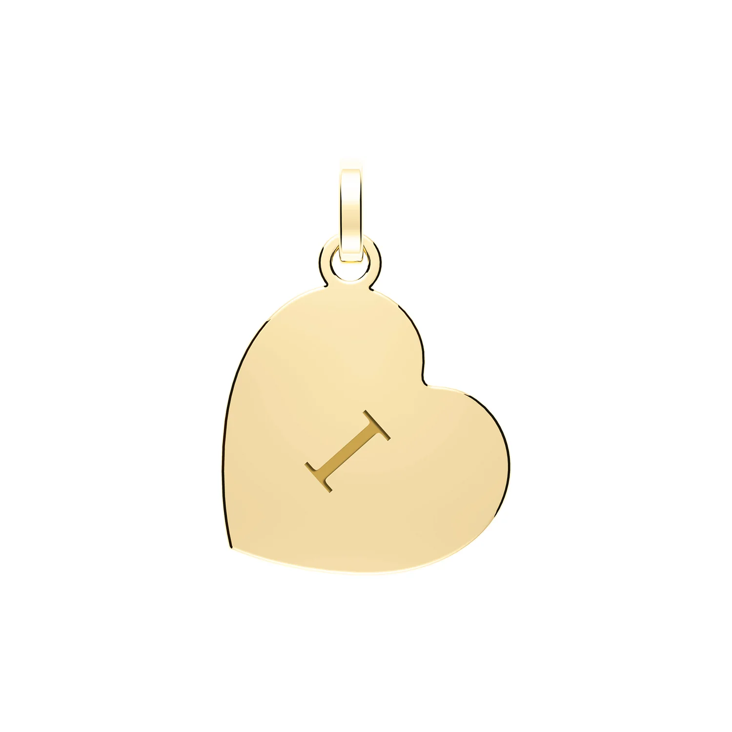 Engraved Initial Heart Pendant - Image 11