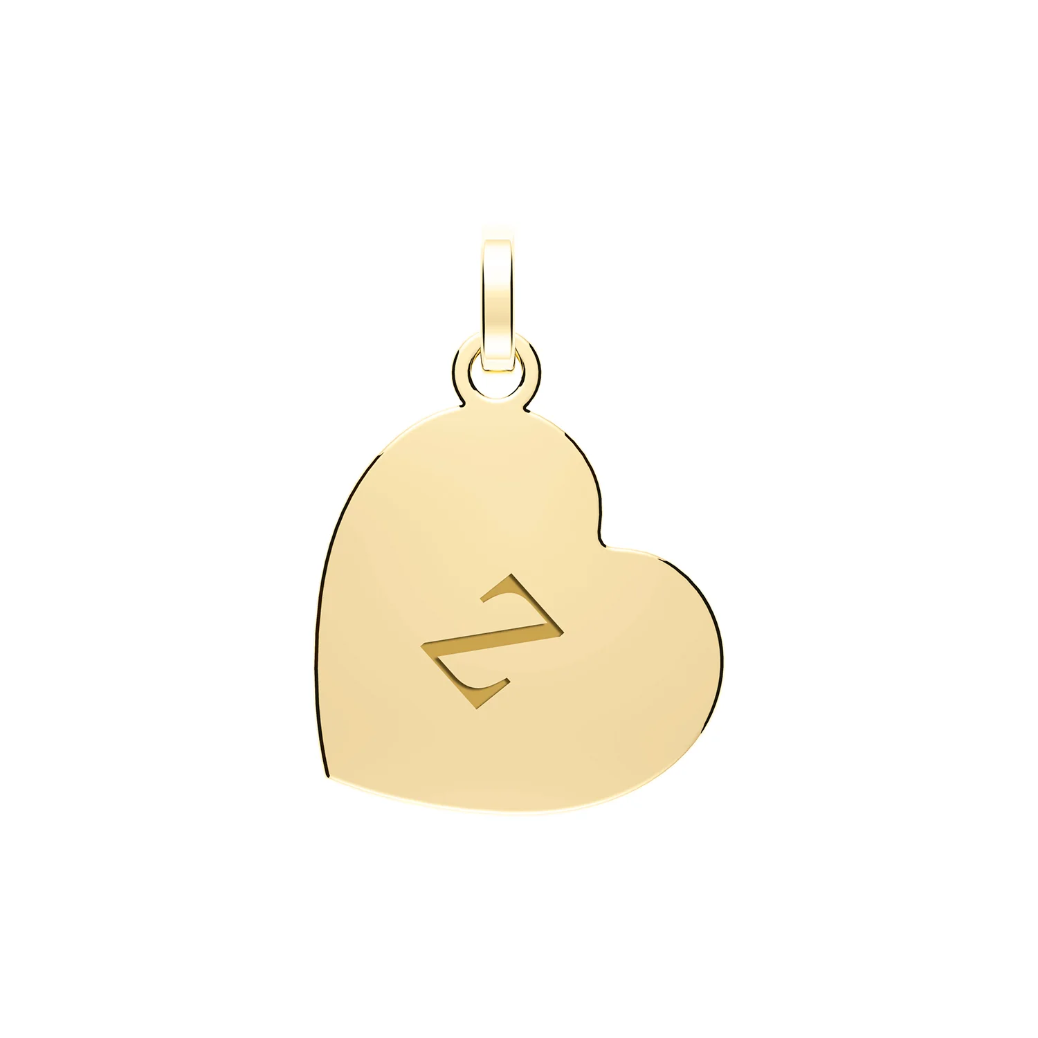Engraved Initial Heart Pendant - Image 27