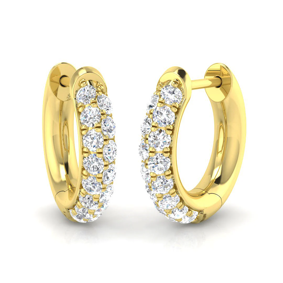 Thirty Rounds Diamond Hoops - Image 2