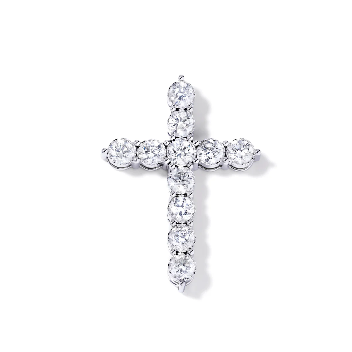Halo Round Stone Cross
