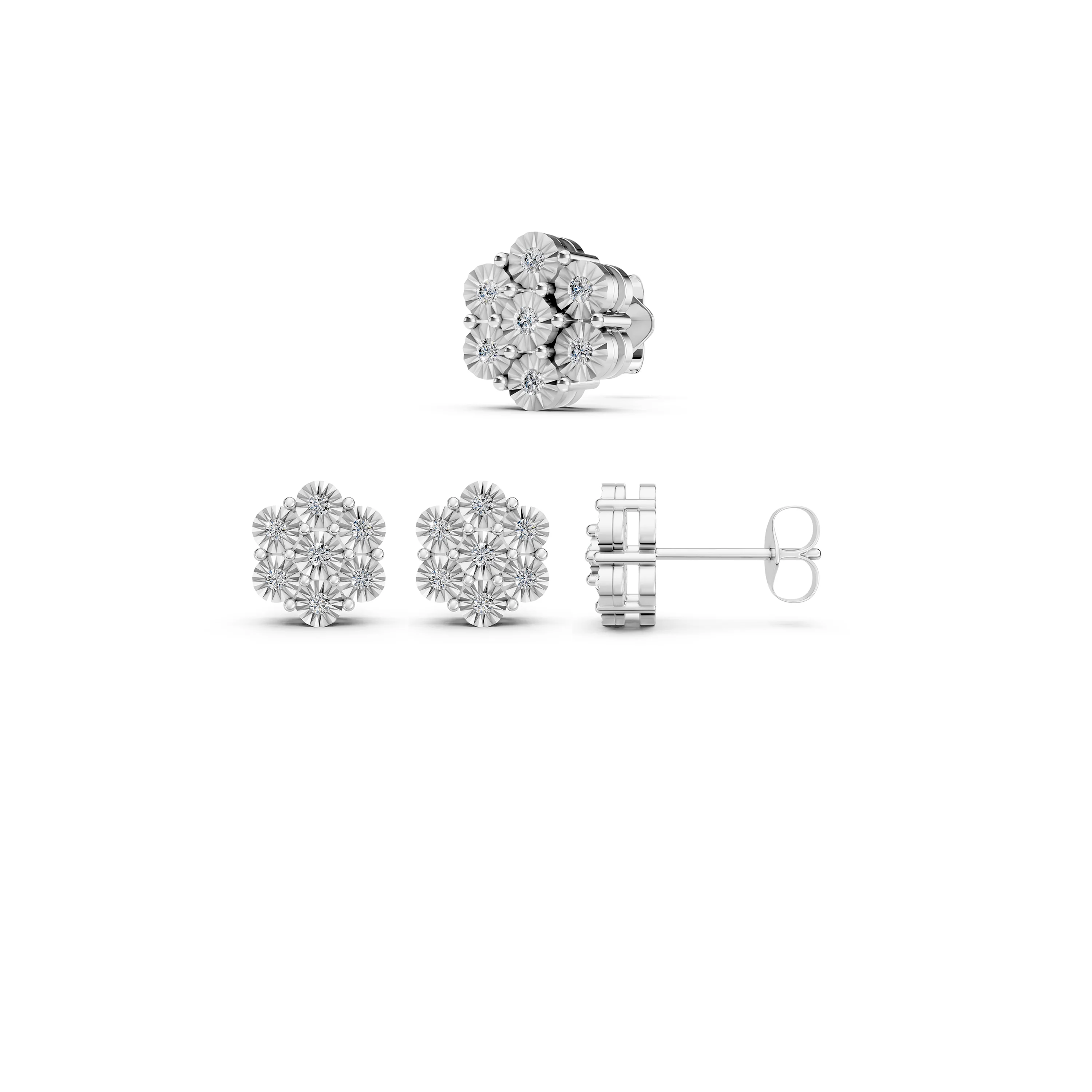 Illusion Daisy Studs - Image 5