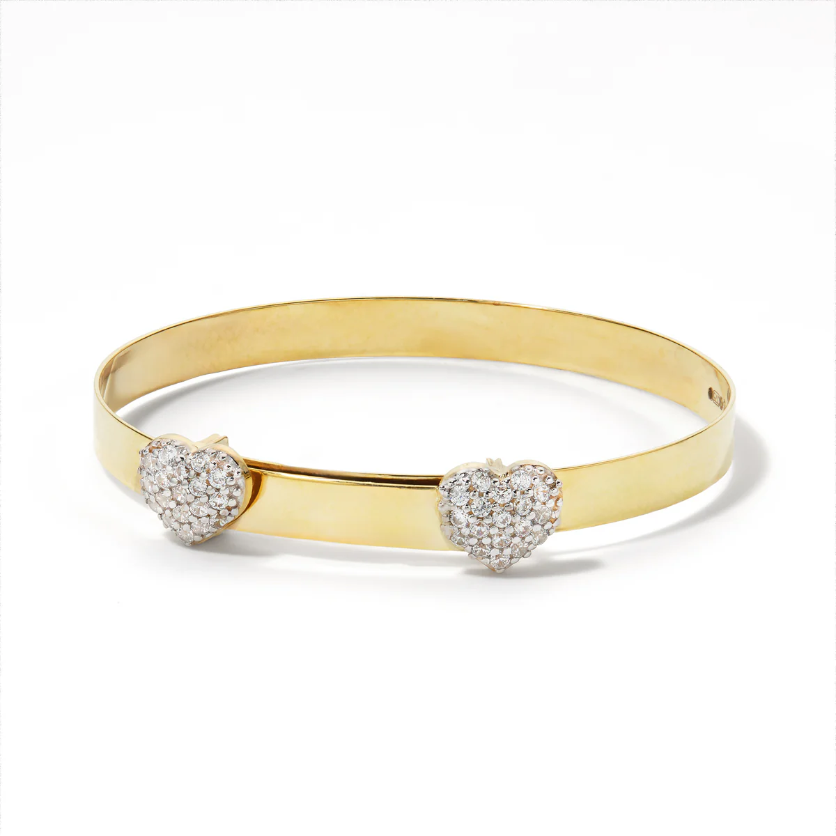 Baby Double Heart Expandable Bangle - Image 3