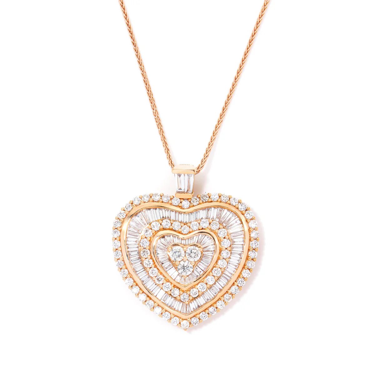 Baguette Heart pendant