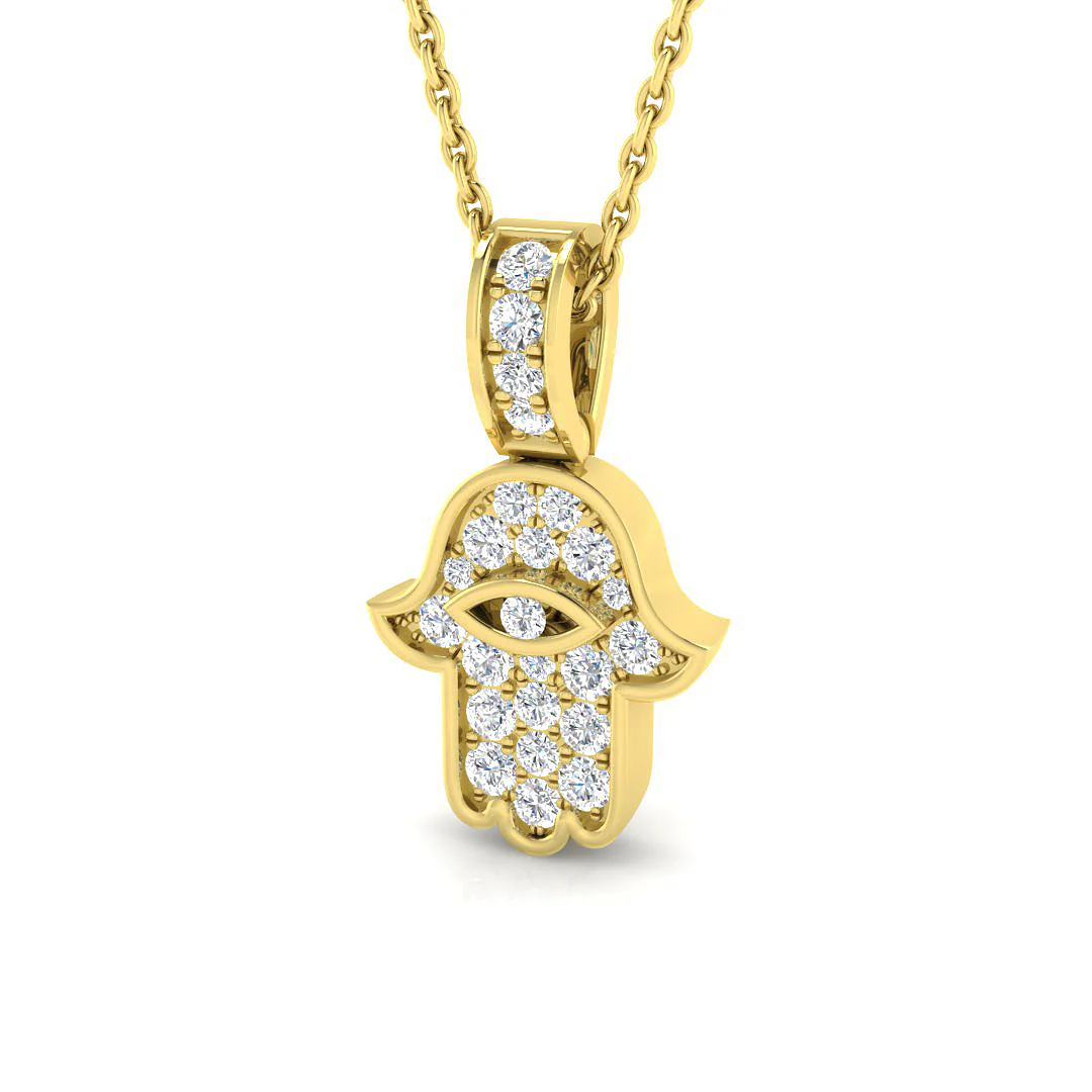Mini Hamza Hand Pendant