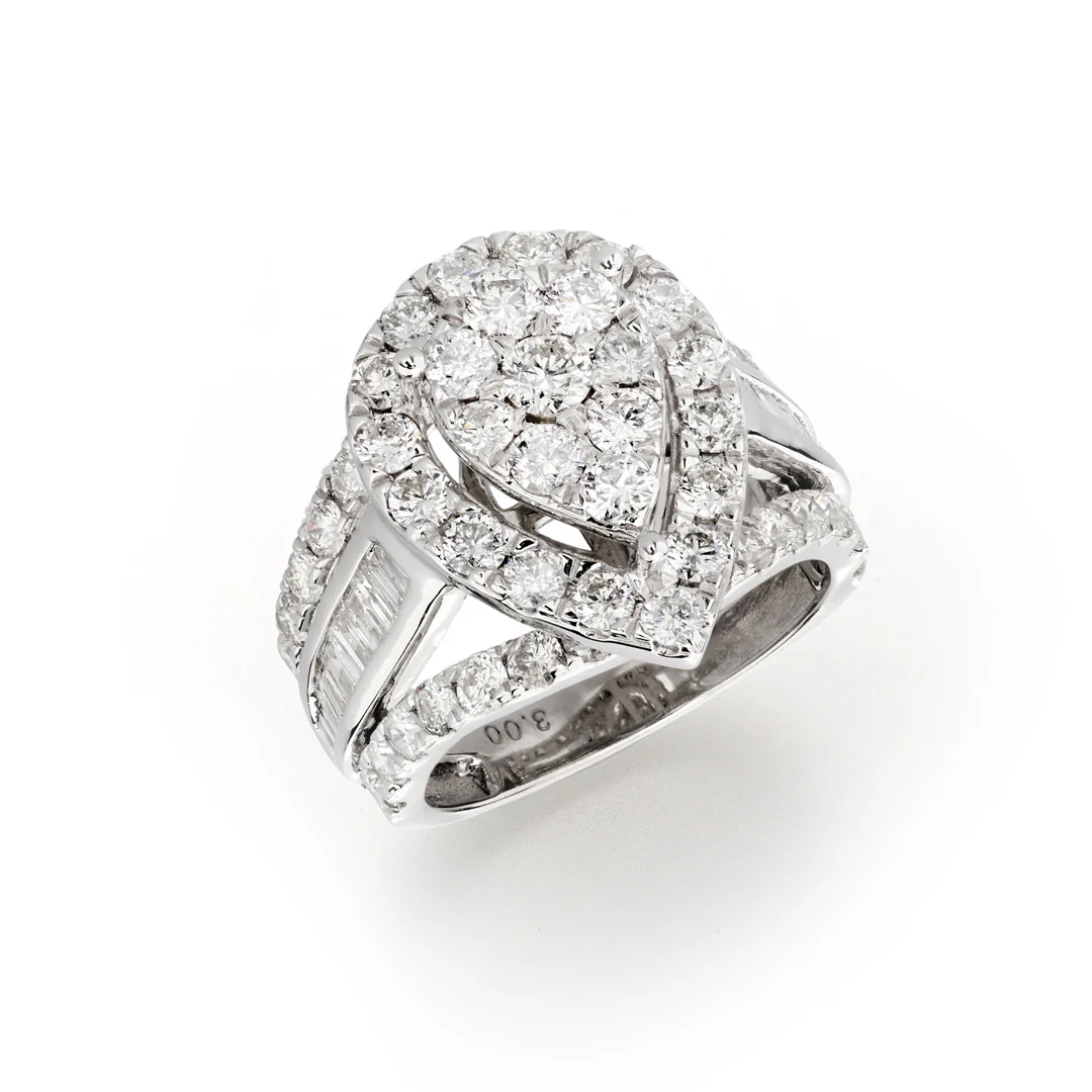 Pear Halo Ring - Image 3
