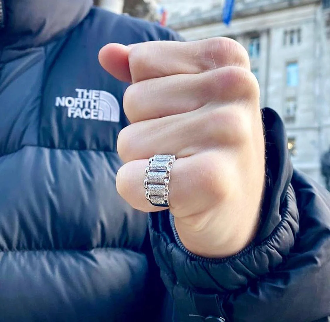 Diamond Presidential Pinky Ring - Image 3
