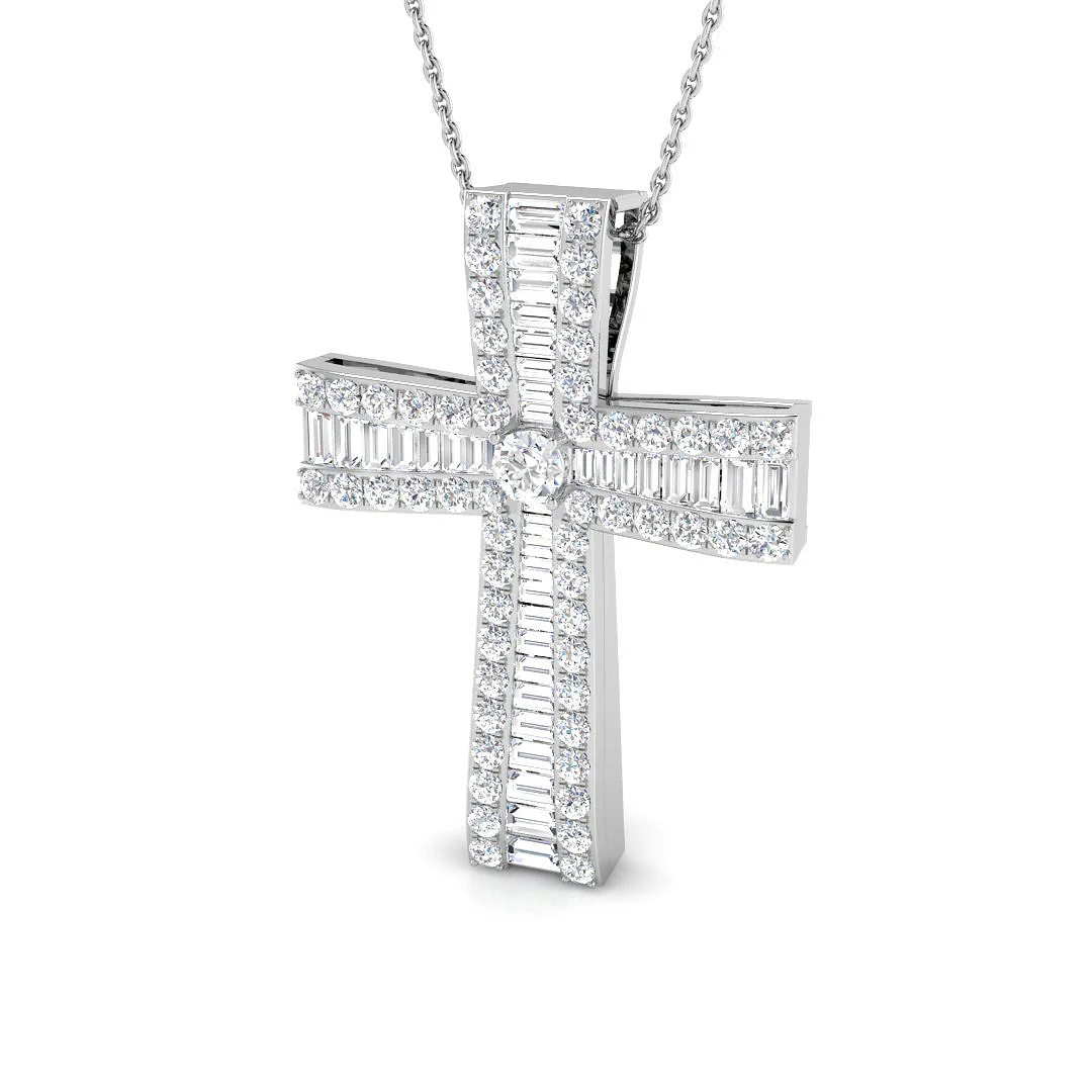 Saint Solitaire Diamond Cross - Image 4