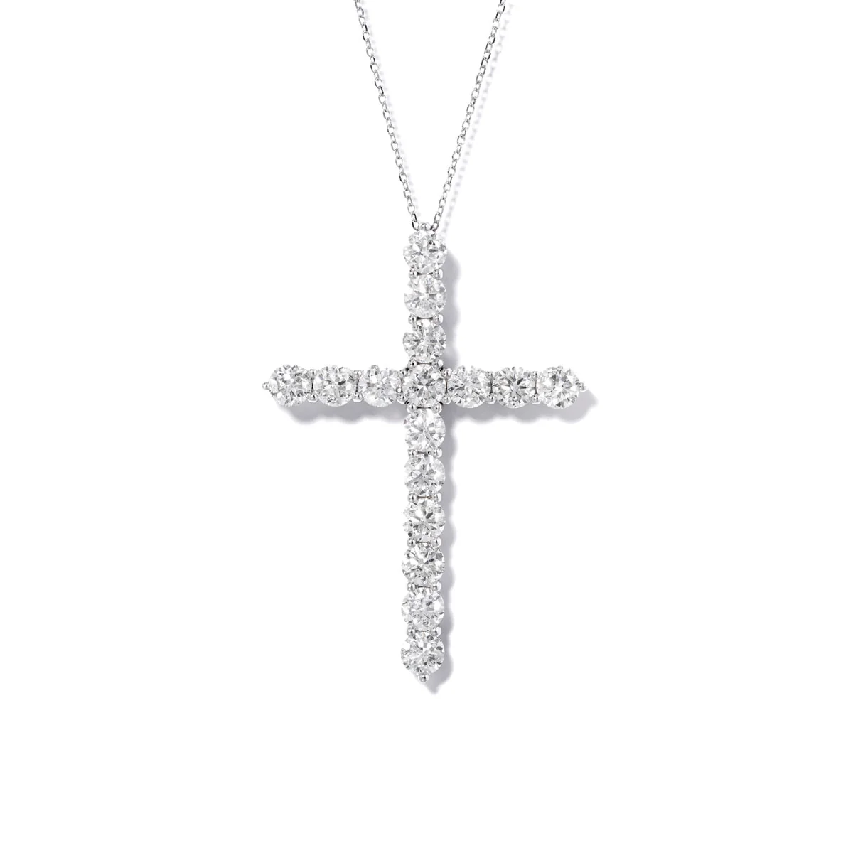 Single Stone Diamond Cross