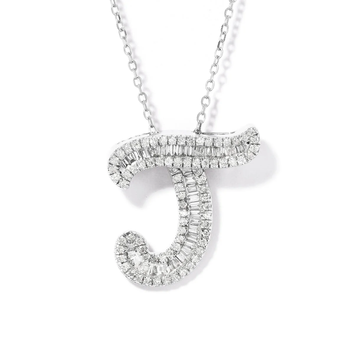 Classic Diamond Baguette Initials - Image 13
