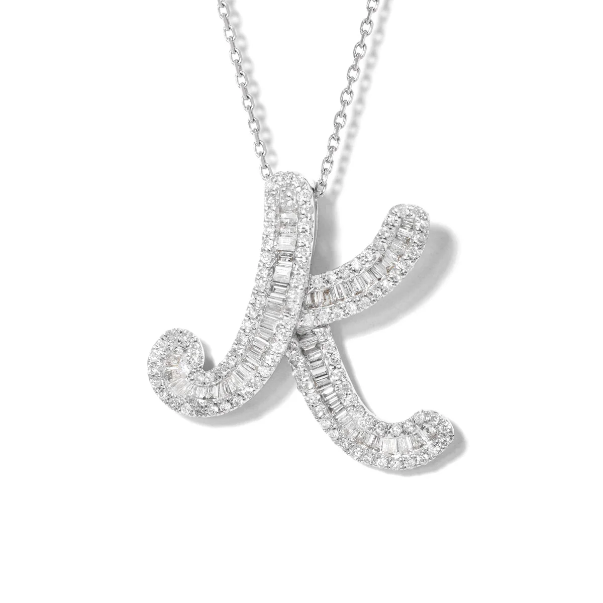 Classic Diamond Baguette Initials - Image 14