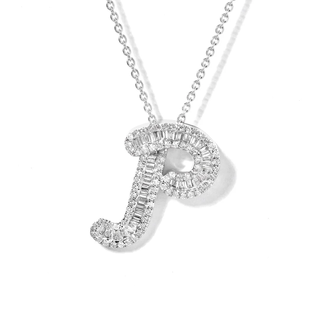 Classic Diamond Baguette Initials - Image 19