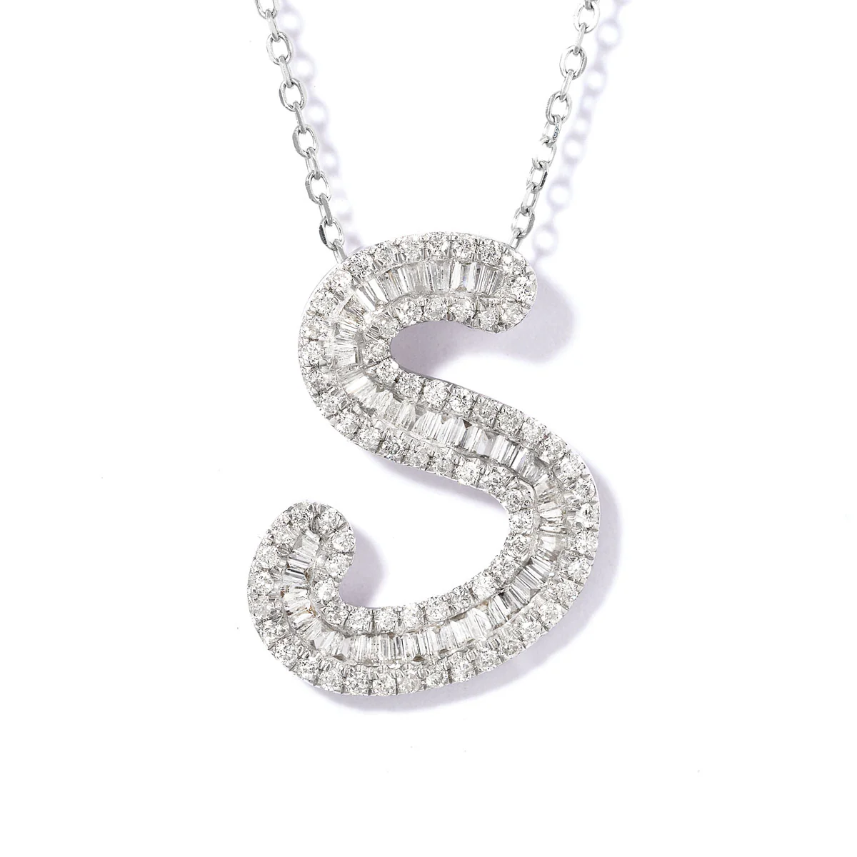 Classic Diamond Baguette Initials - Image 22
