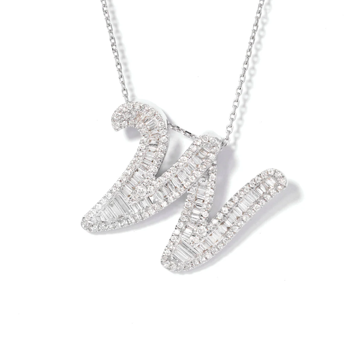 Classic Diamond Baguette Initials - Image 25