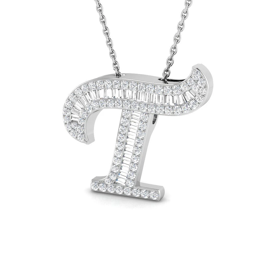 Classic Diamond Baguette Initials - Image 26