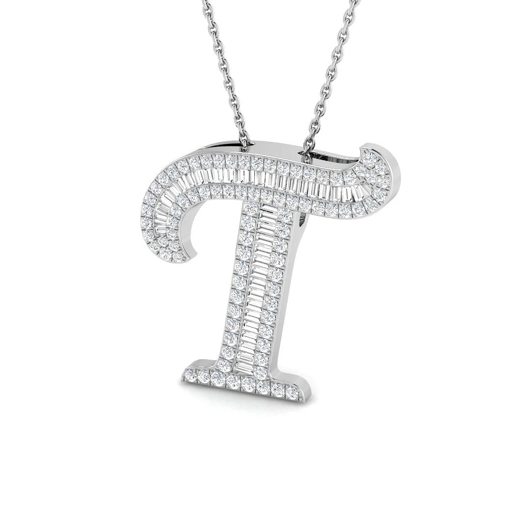 Classic Diamond Baguette Initials - Image 27