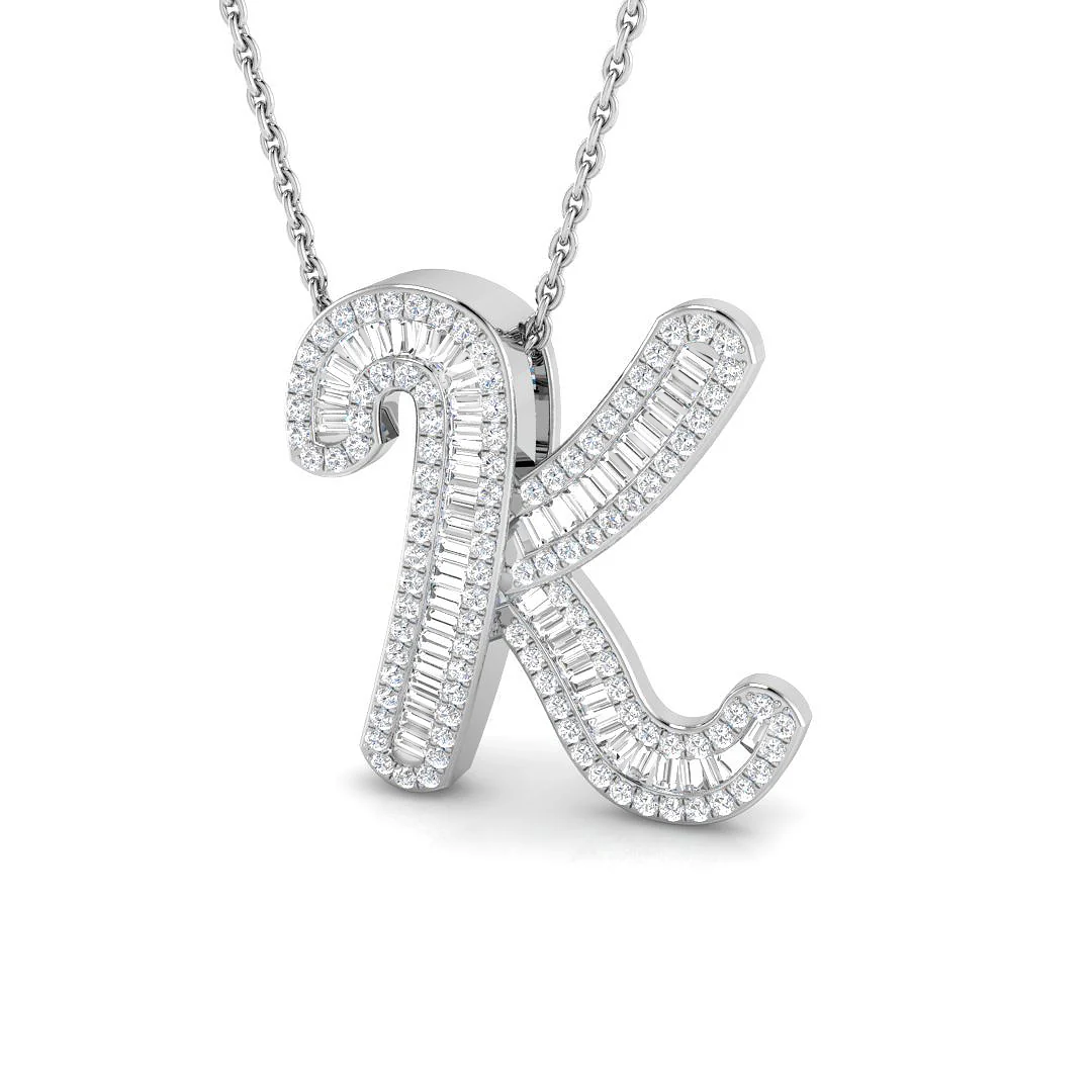 Classic Diamond Baguette Initials - Image 29