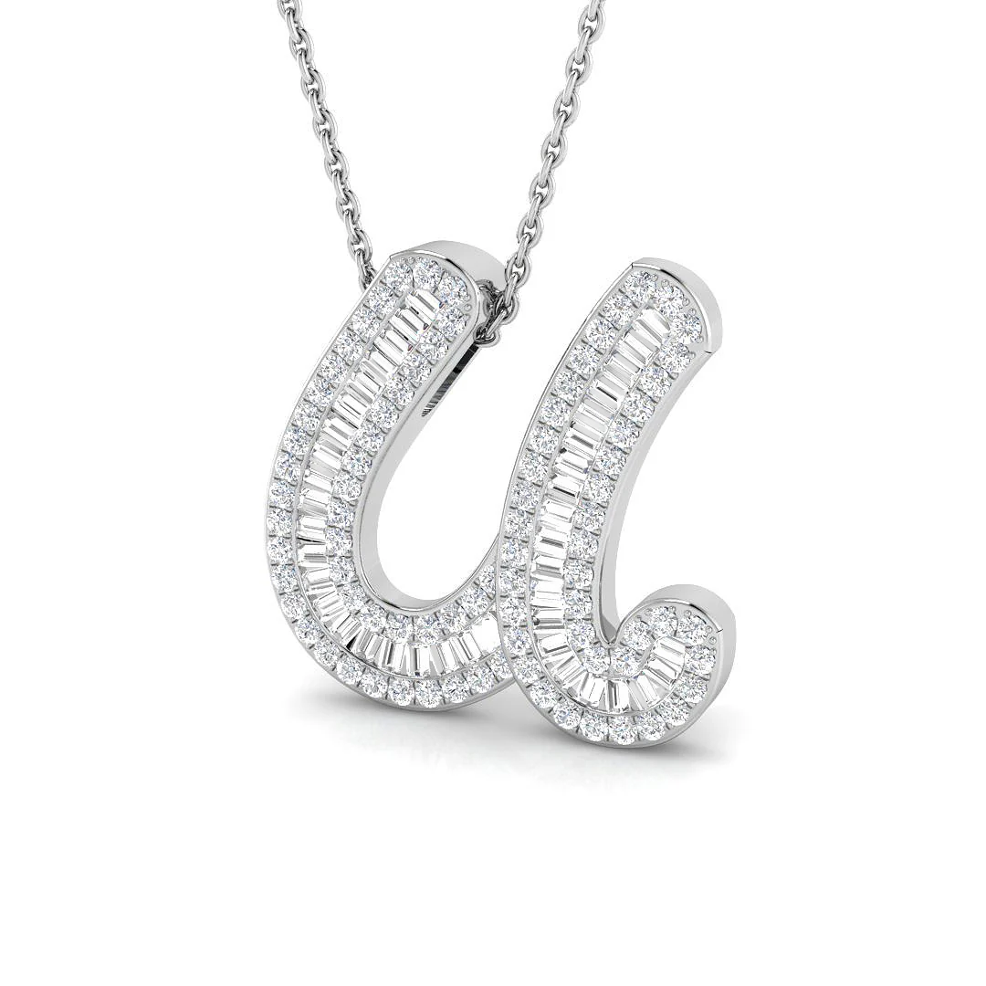 Classic Diamond Baguette Initials - Image 30
