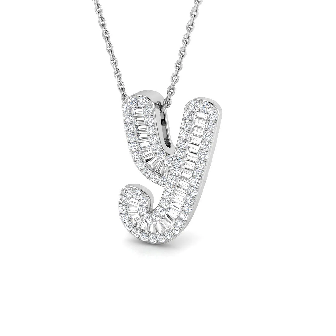 Classic Diamond Baguette Initials - Image 31