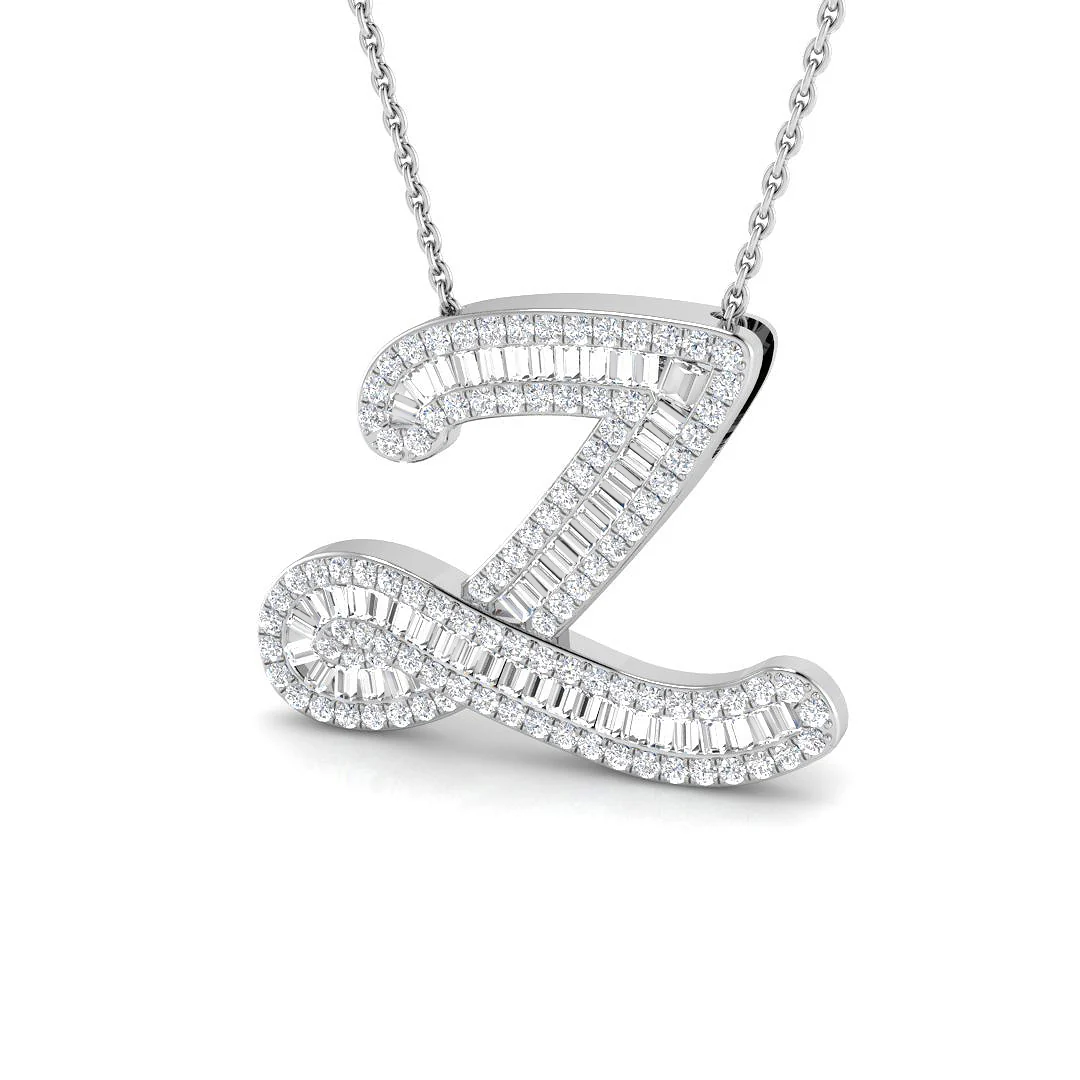 Classic Diamond Baguette Initials - Image 32