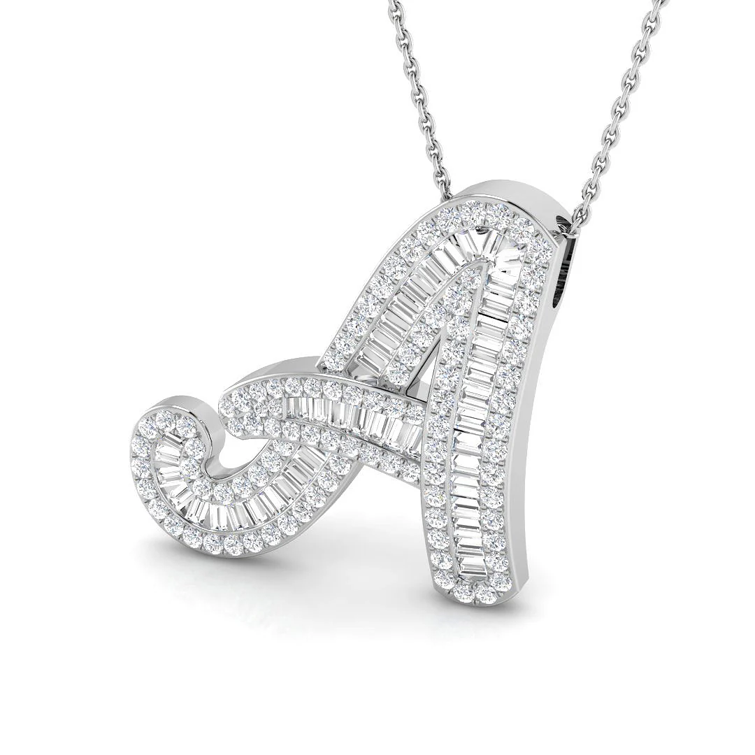 Classic Diamond Baguette Initials - Image 33