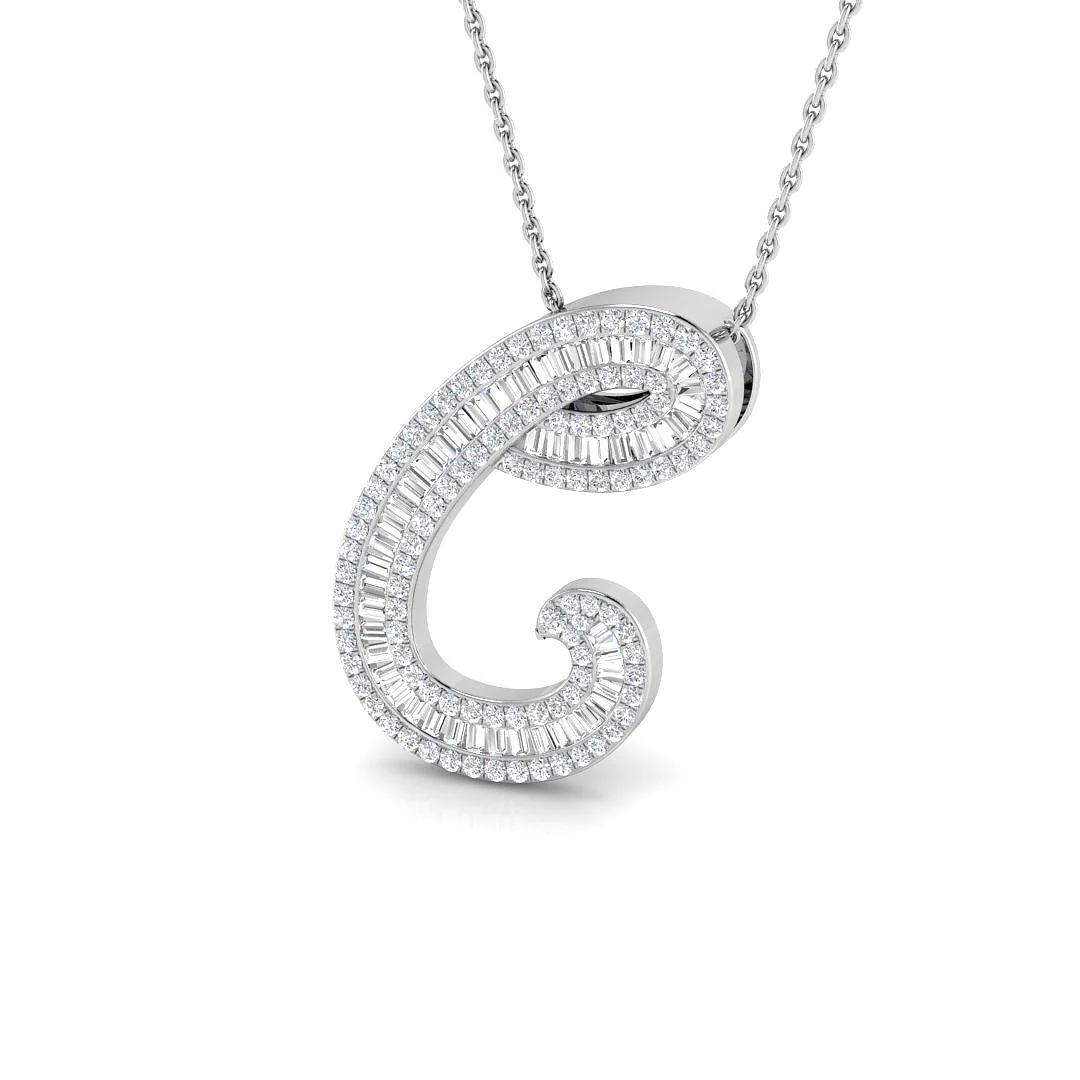 Classic Diamond Baguette Initials - Image 36