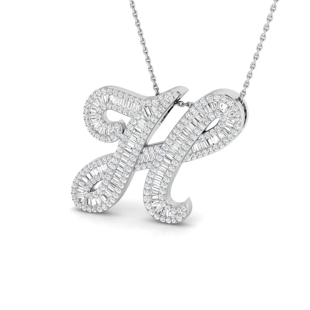 Classic Diamond Baguette Initials - Image 40