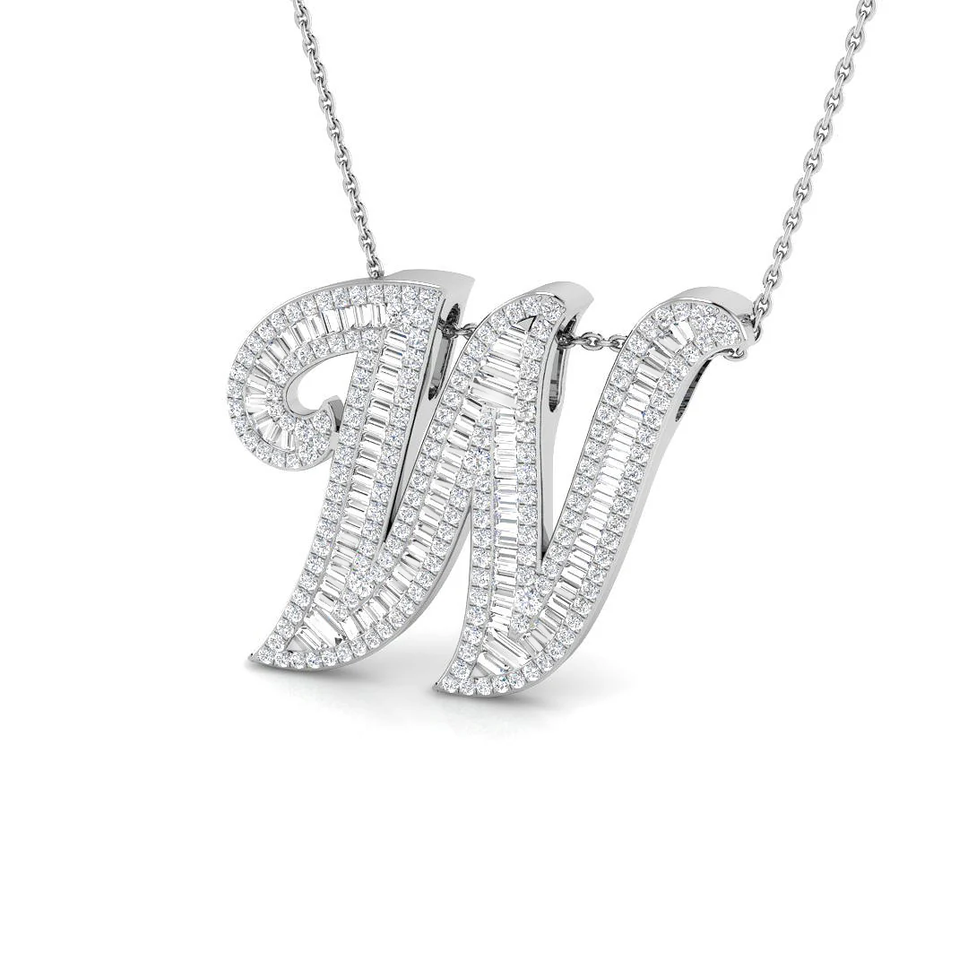 Classic Diamond Baguette Initials - Image 45