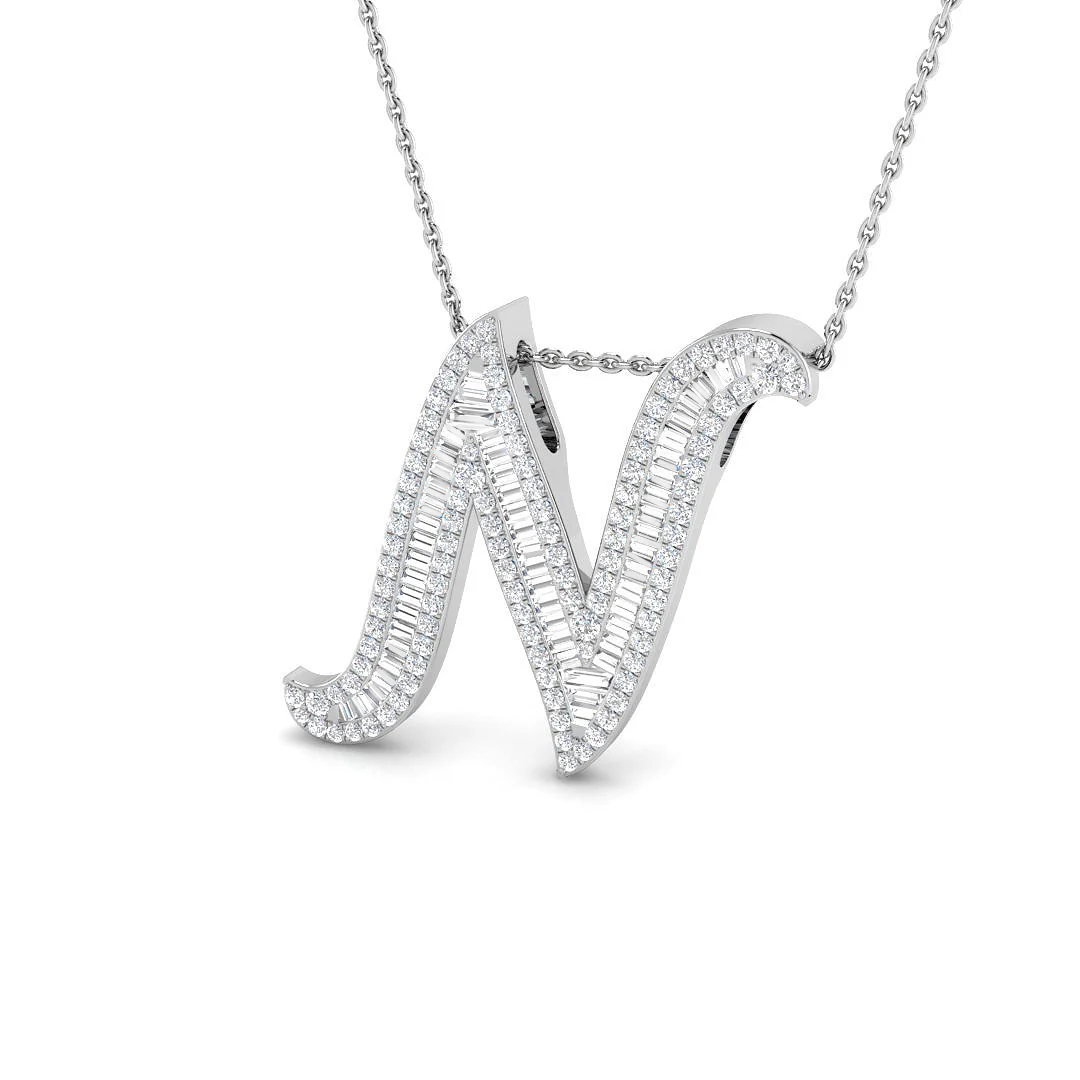 Classic Diamond Baguette Initials - Image 46