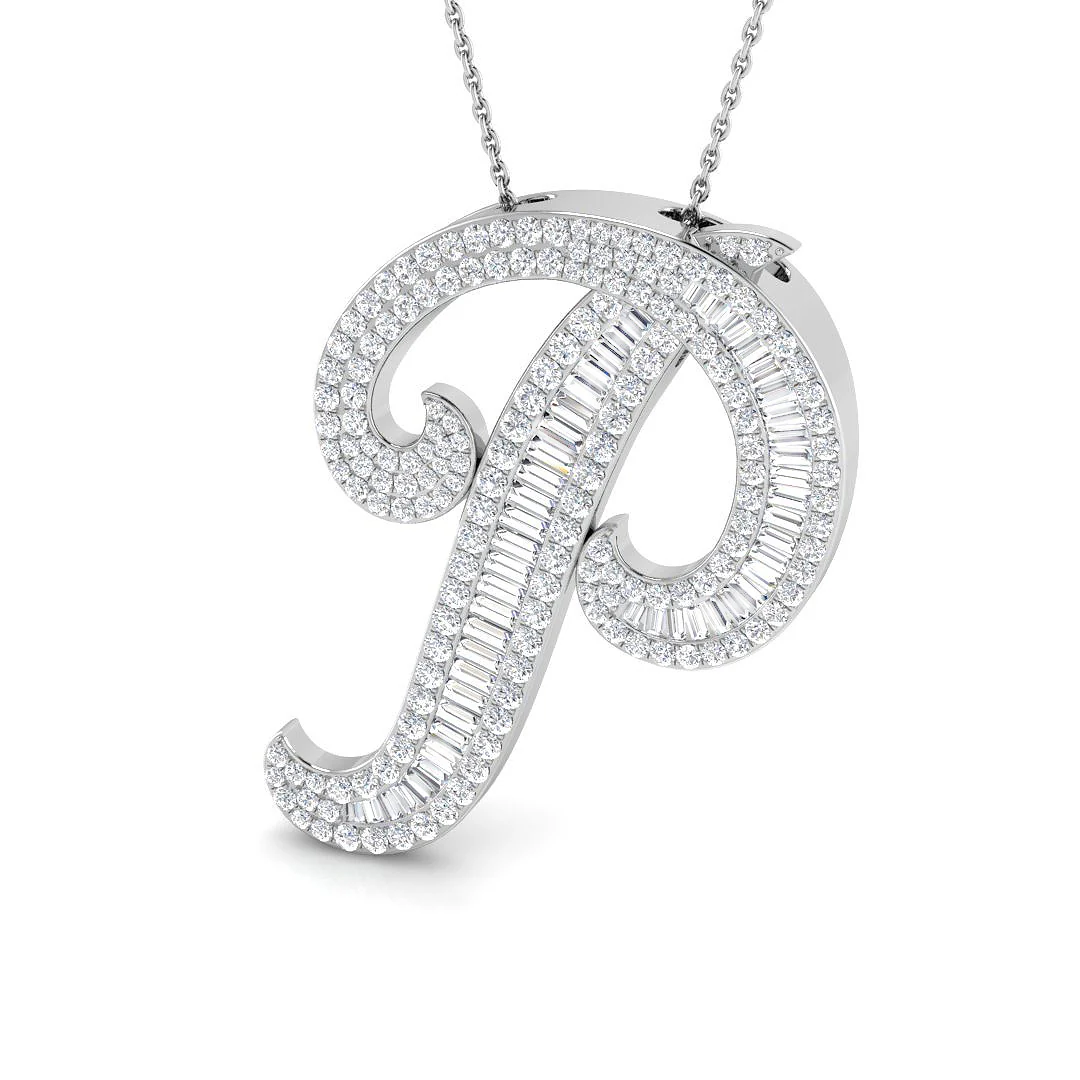 Classic Diamond Baguette Initials - Image 49