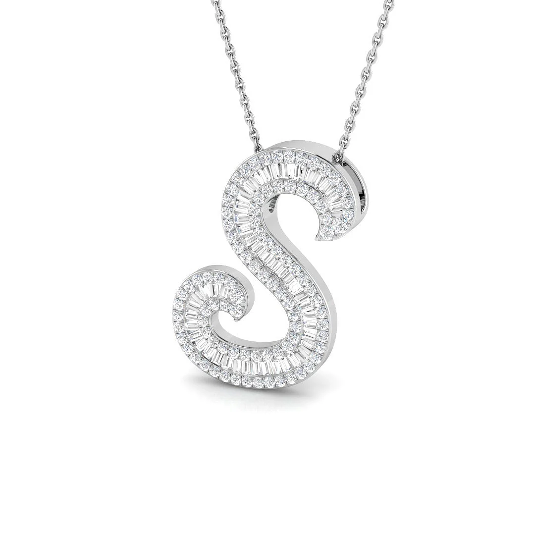 Classic Diamond Baguette Initials - Image 51