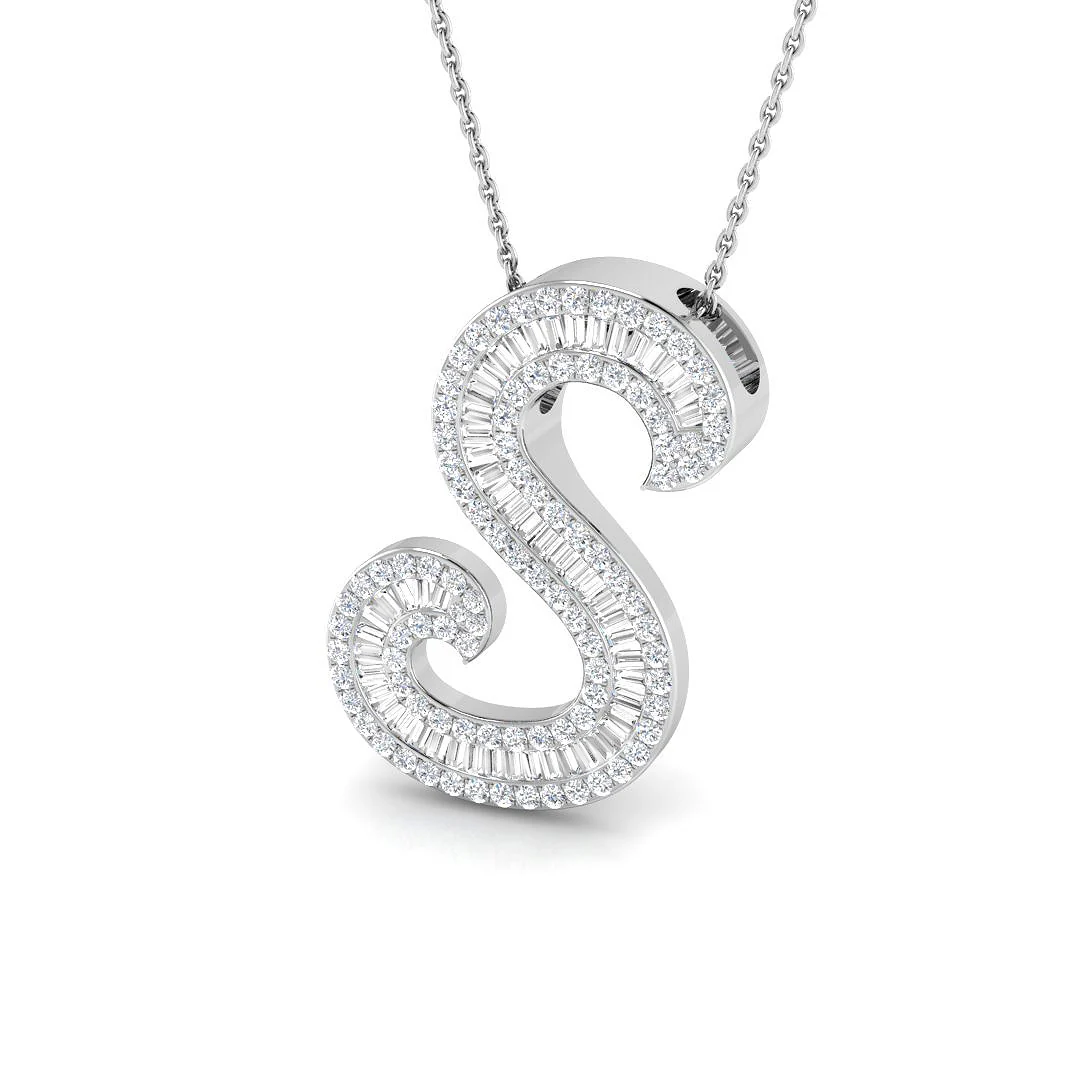 Classic Diamond Baguette Initials - Image 52