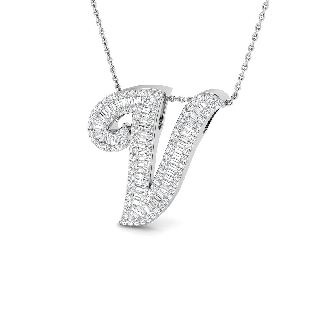 Classic Diamond Baguette Initials - Image 53