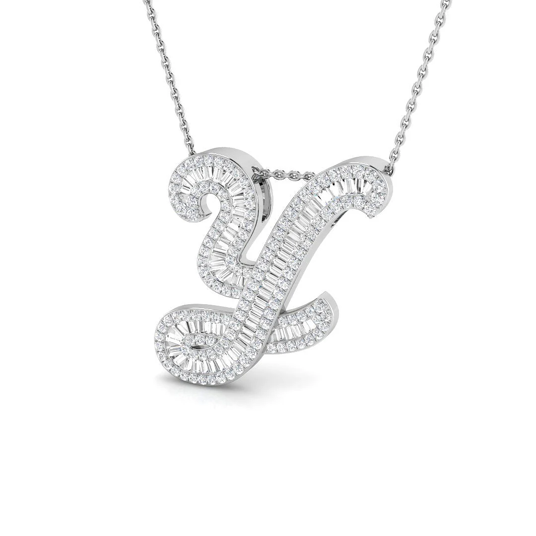 Classic Diamond Baguette Initials - Image 54