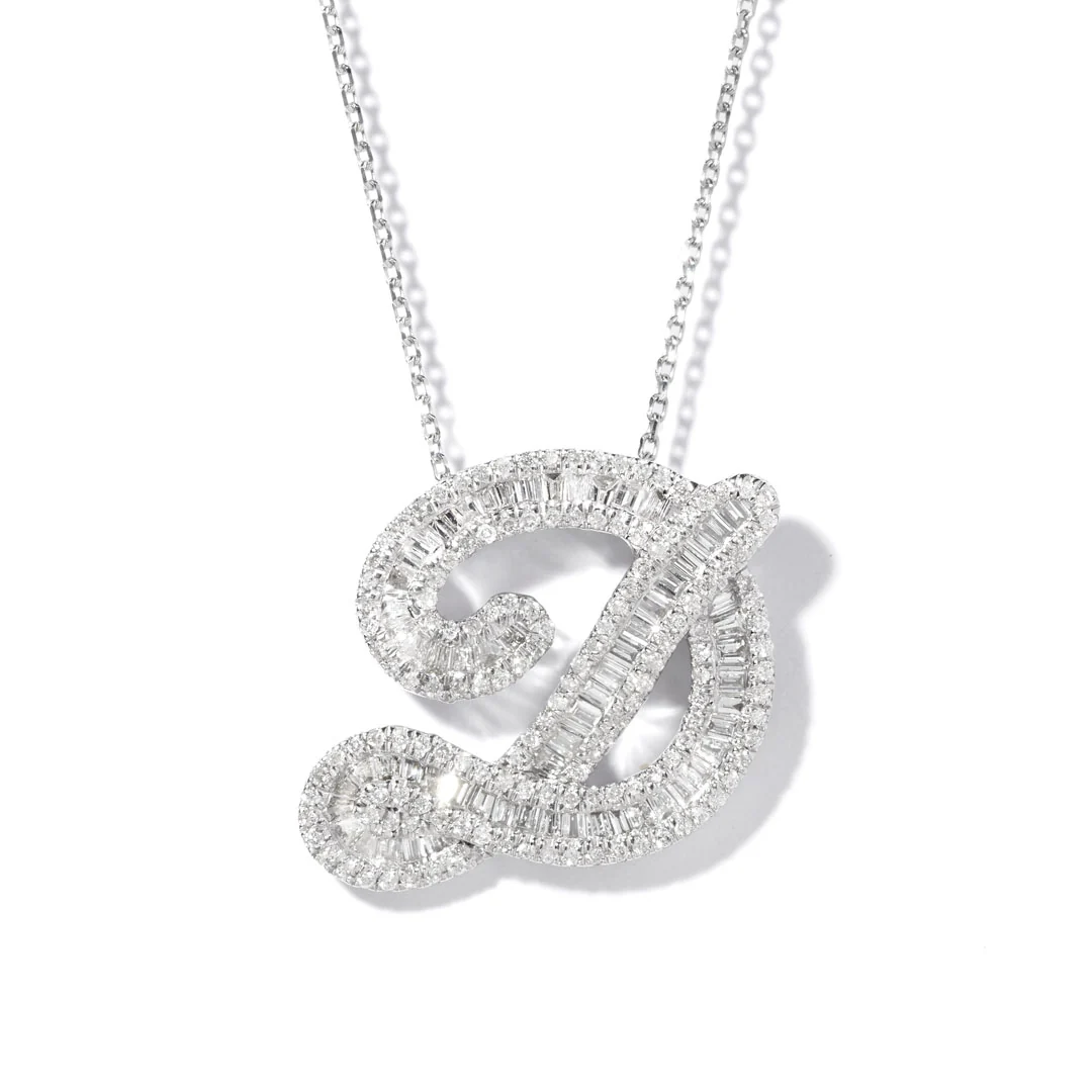 Classic Diamond Baguette Initials - Image 7