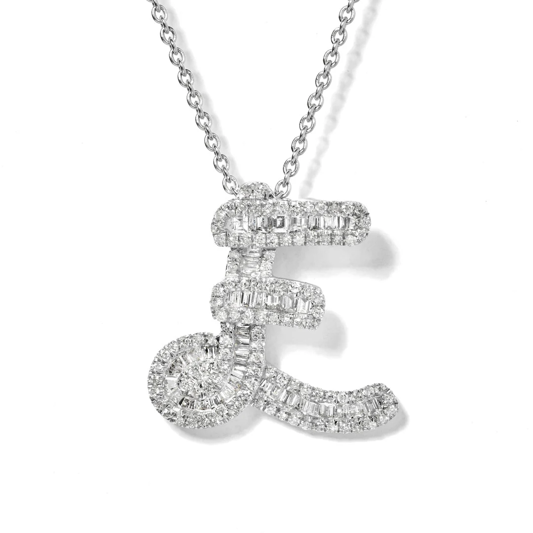 Classic Diamond Baguette Initials - Image 8