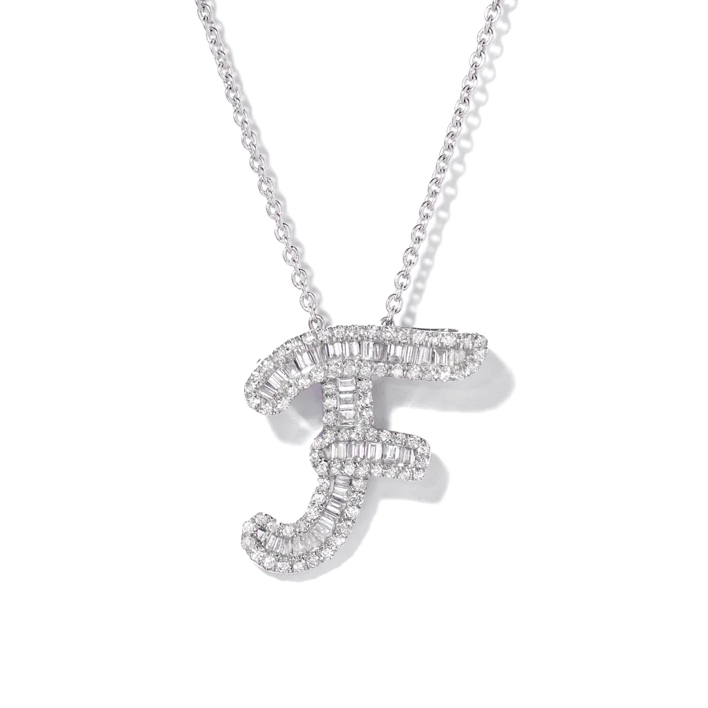 Classic Diamond Baguette Initials - Image 9