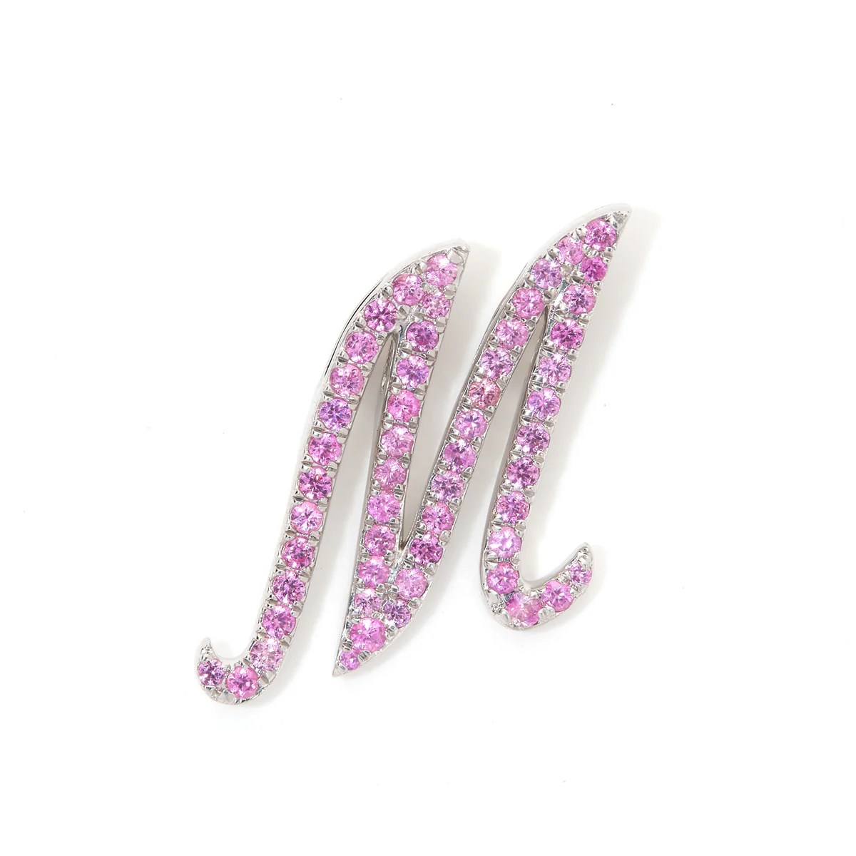 Pink Sapphire Italic Initial - Image 9