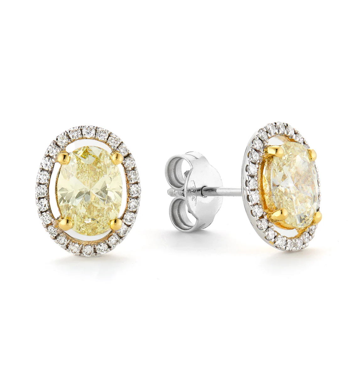 Diamond Halo Earrings