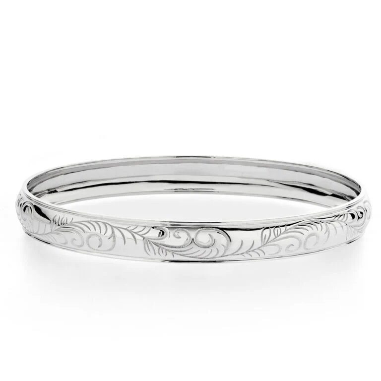 Baby & Kids Ocean Carved Bangle - Image 2