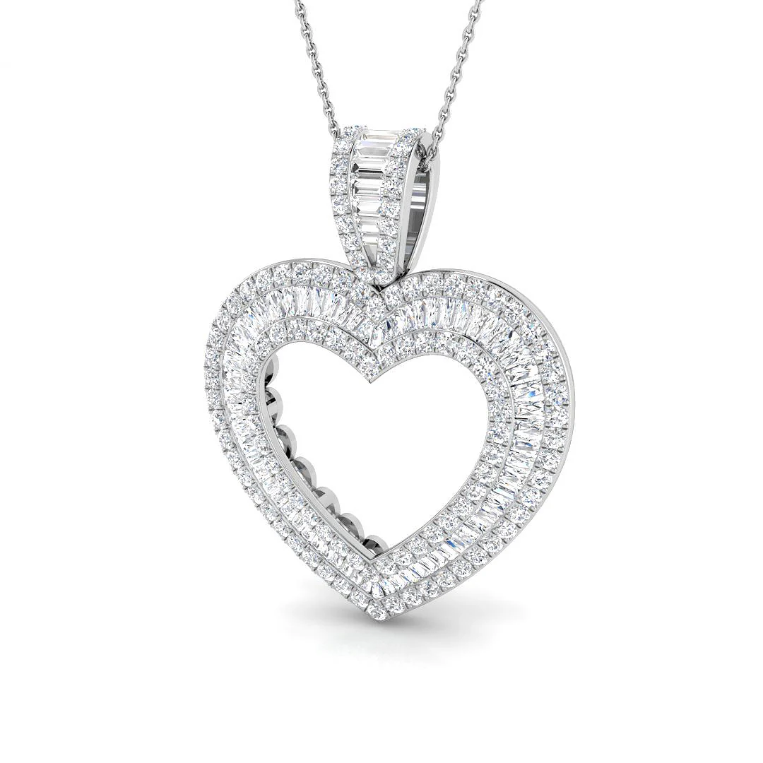 Young Hearts Baguette Pendant - Image 4